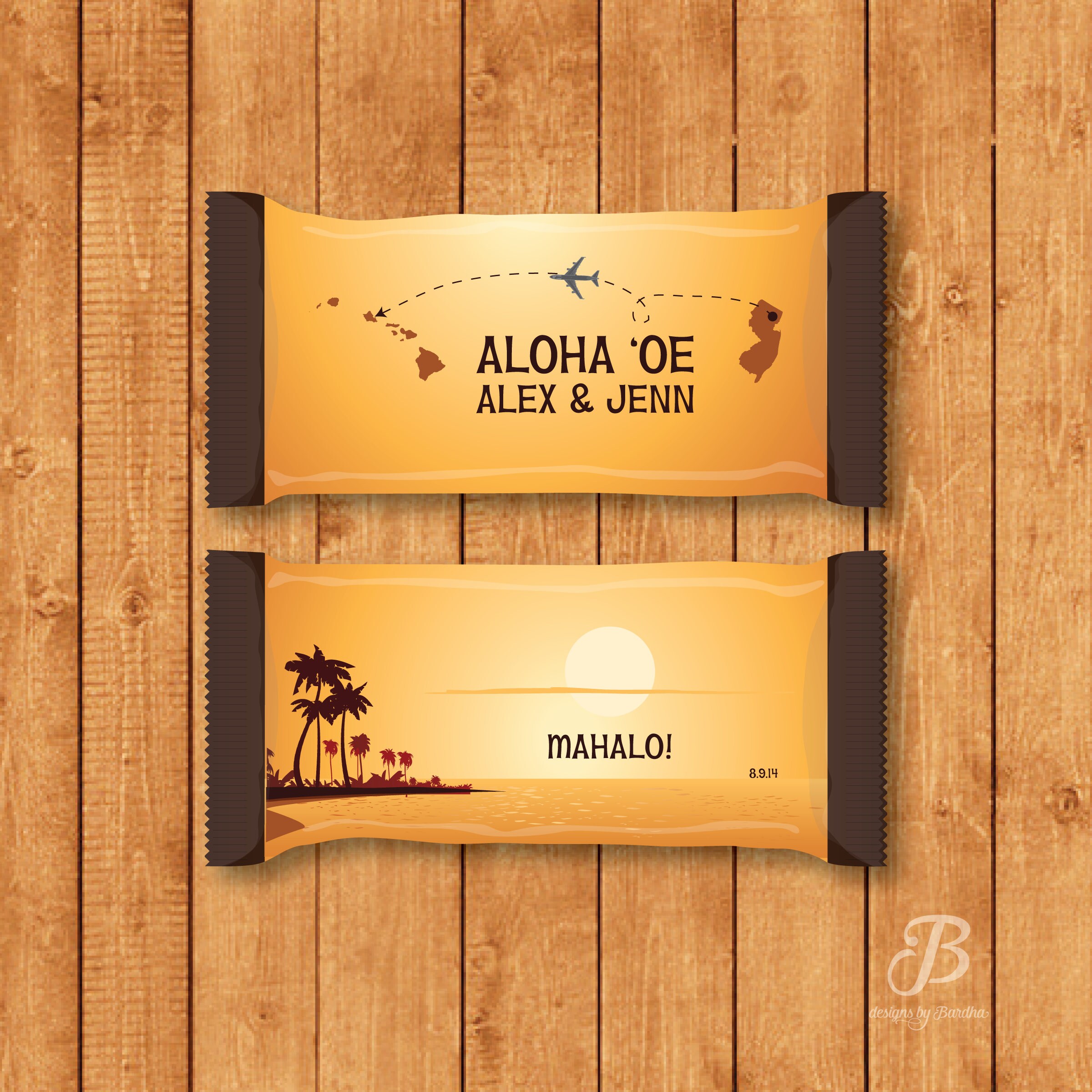 Custom Personalized Candy Bar Wrapper for Hershey Bars - You Print - Etsy