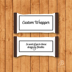 Custom Personalized Candy Bar Wrapper for Hershey Bars - You Print