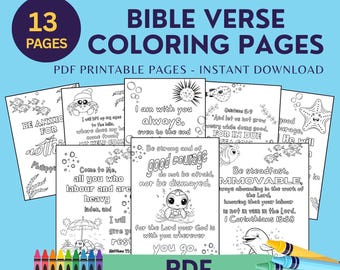 Ocean Animals Bible Verse Coloring Pages: Christian Kids & Adults (PDF Download A4/US Letter)