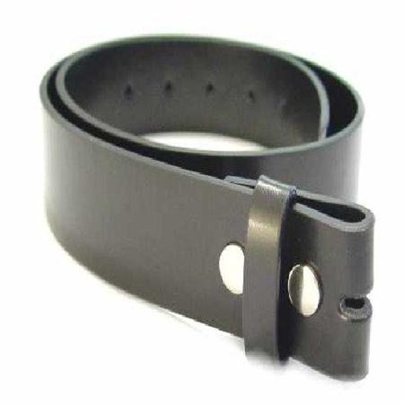 Black Interchangeable Snap on Leather Belt Strap Etsy
