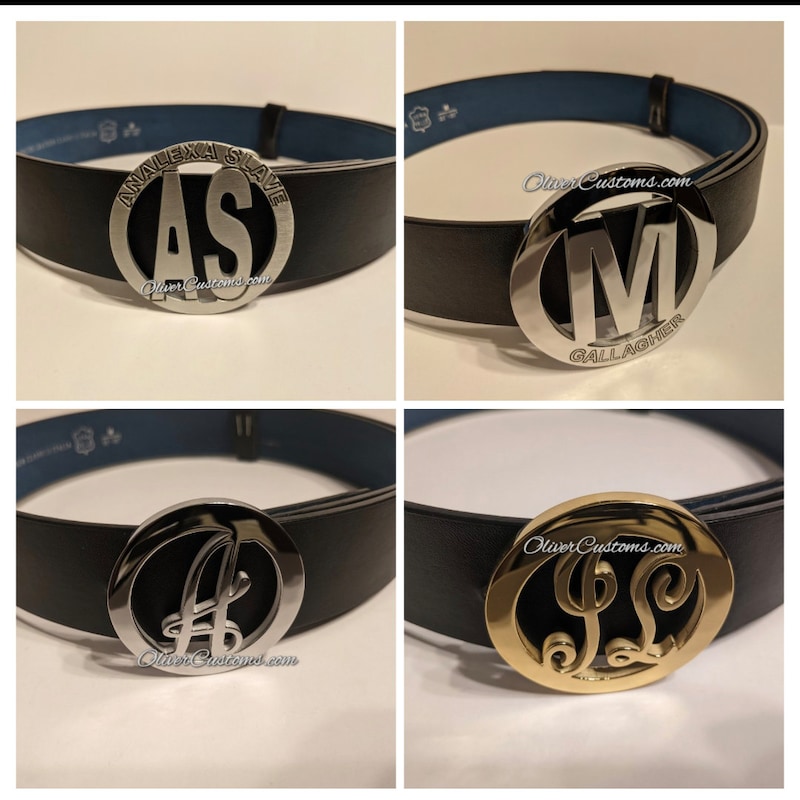 branded belt buckles