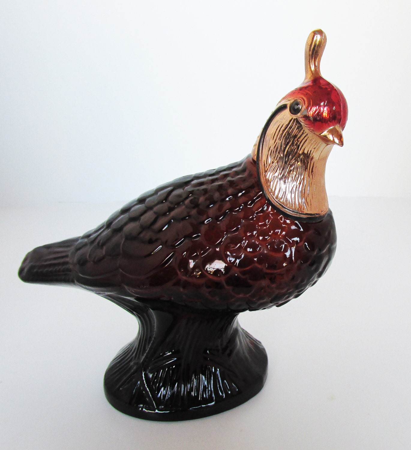 VintageAvonQuailDecanterGlassBirdHome Etsy
