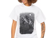 Witches riding to the Sabbath T-Shirt, Witchcraft shirt, broomstick tee, pagan, wiccan, occult clothing by Frater Setnakh | UNISEX T-SHIRT