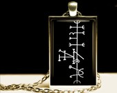 Luck talisman, Lukkustafir, Galdr amulet, viking pendant, Icelandic magical stave, runes jewelry, pagan necklace, nordic #463