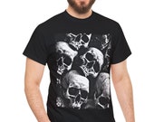 Temple of Skulls T-Shirt, Memento Mori shirt, Skull & Metal Music Tee, occult and esoteric clothing by Frater Setnakh | UNISEX T-SHIRT