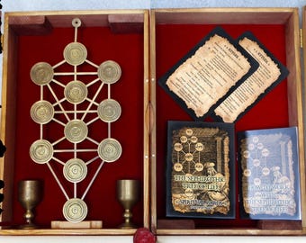 The Sephirothic Tree of Life - Tarot, Meditation Altar Tools - Sephiroth, Kabbalistic Art, Esoteric Wall Decor, Qabbalah, Occult art