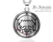 68 BELIAL demon seal pendant, Goetia sigil, Lemegeton jewelry, Lesser Key, occult pentacle, summoning demon ritual amulet 104.68
