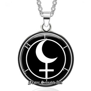 Lilith Sigil Talisman – Witch Necklace for Dark Feminine Power, Rebellion, Magic, Protection, Occult Amulet, Wiccan Jewelry Shadow Work #559