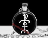 Galdrastafur: Freyr symbol talisman, Galdr amulet, viking pendant, Icelandic magical stave, runes jewelry, pagan necklace, nordic #461