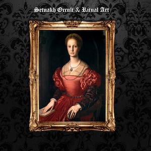 Countess Elisabeth Bathory print, Vampire Lady portrait, antique style gothic print, Vampire art, dark art, gothic home decor #W85