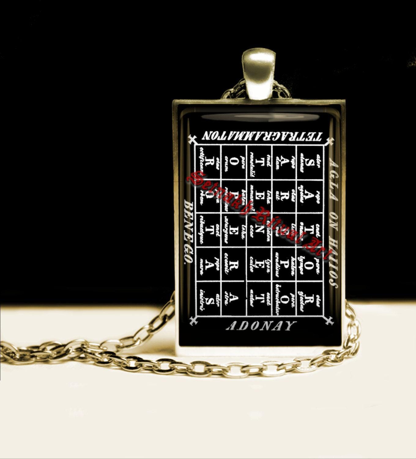 SATOR square talisman, Occult amulet, protection amulet, Doktor Johannes Faust Magick #469