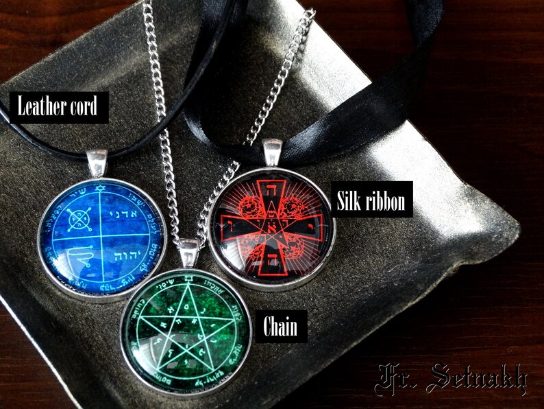 47 VUAL demon seal pendant summoning demons ritual amulet #104.47 Lemegeton jewelry Lesser Key of Solomon Goetia sigil necklace occult