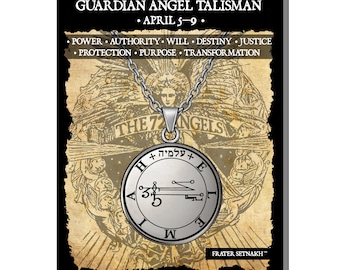 Guardian Angel Elemiah · April 5 – 9 · DIVINE POWER & PROTECTION talisman against mental, psychic troubles ·  Birth Angel jewelry #365.4