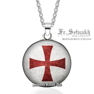 Templars Cross talisman – powerful protection amulet, medieval knight symbol, sacred geometry. Perfect for Alchemy & Esoteric lovers #64