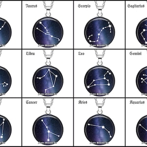12 Signs of Zodiac - Choose Your Talisman – Astrological Pendant, Wiccan Jewelry, Occult Amulet, Dante Alighieri Inspired, Witchy Gift #561