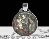 Witch jewellery Witchcraft jewelry Gothic pendant Occult necklace #424