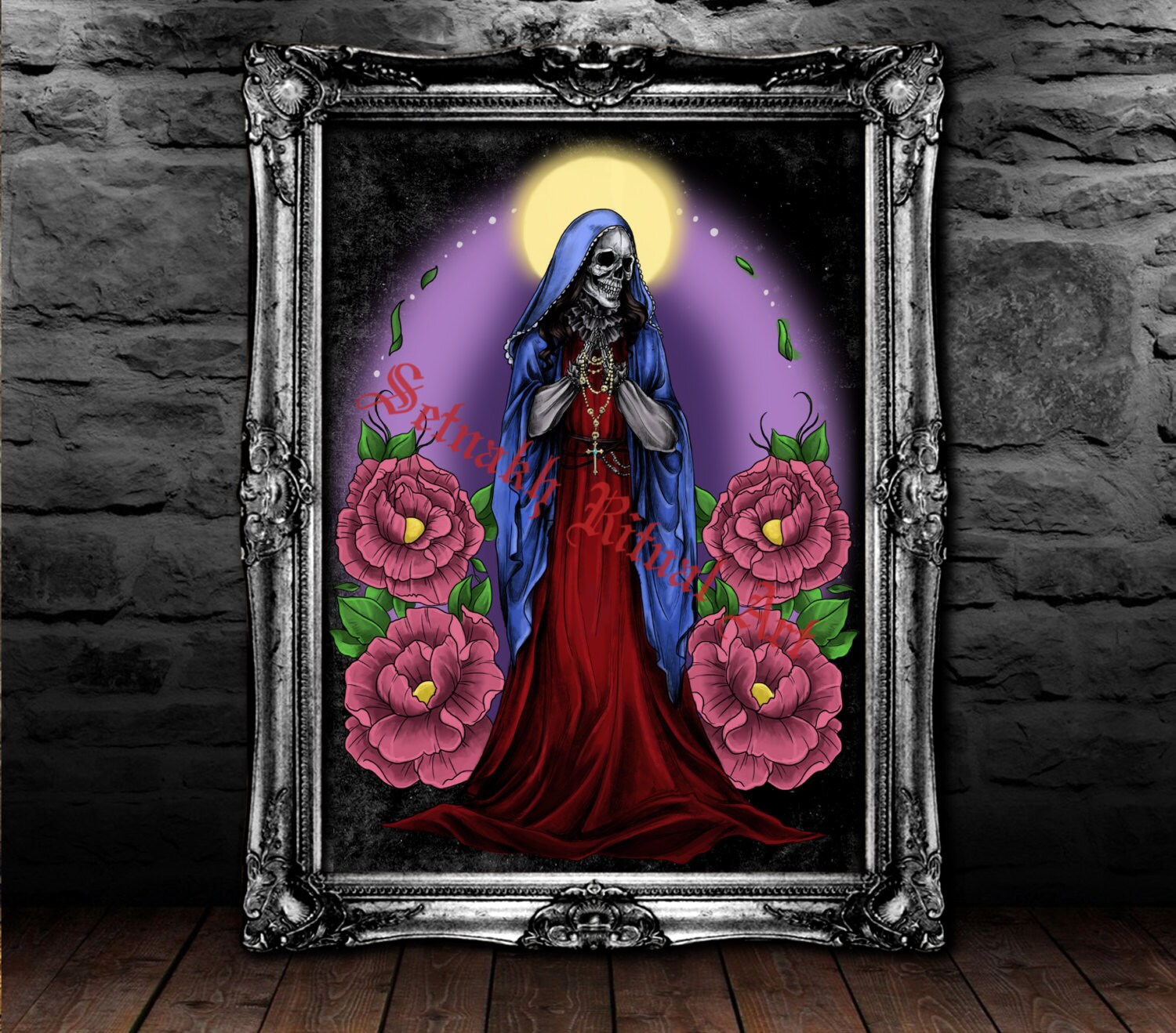 THE SAINT Santa Muerte Print Saint Death Poster Occult - Etsy