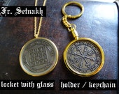 Locket or Holder (Keychain) that fits the 44 Planetary Seals of King Solomon and 7 Archangels / note: coins can be ordered separately