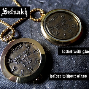 Holder or Locket for the 72 Angels talisman coins, luck, love, protection, health, money talisman / note: coins can be ordered separately