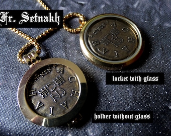 Holder or Locket for the 72 Angels talisman coins, luck, love, protection, health, money talisman / note: coins can be ordered separately