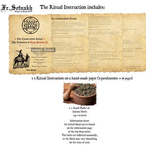 The image is a page from a book or document, featuring text and images related to rituals and ceremonies.