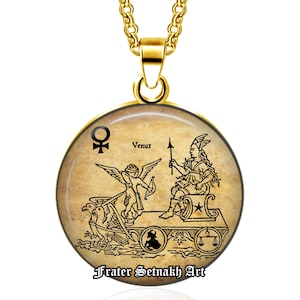 Talismã de Vênus Afrodite – Amuleto Planetário Amor e Beleza para Atração e Amor Próprio – Zodíaco: Touro + Libra – Joias Românticas de Bruxa #558.2