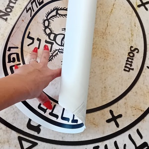 Speciale herbruikbare stickers met 44 Solomon-zegels; 2 of 44 stuks, past op een meditatiemat voor Solomon Magick-operaties, Greater Key of Solomon