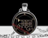 27 Ronove demon seal pendant, Goetia sigil necklace, Lemegeton, Lesser Key of Solomon, occult, summoning demons ritual amulet #104.27