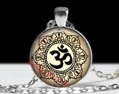 Om amulet, Om symbol necklace, Mystical sound of Hindu, ओ pendant, Om jewelry, Hinuism, necklace #113