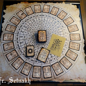 Das Sephirothe Tarot - Kartenspiel, Baum des Lebens, Meditationsmatte, Sephiroth, kabbalistische Kunst, okkulte Dekoration, Kabbalah, Qabala, Qabbalah