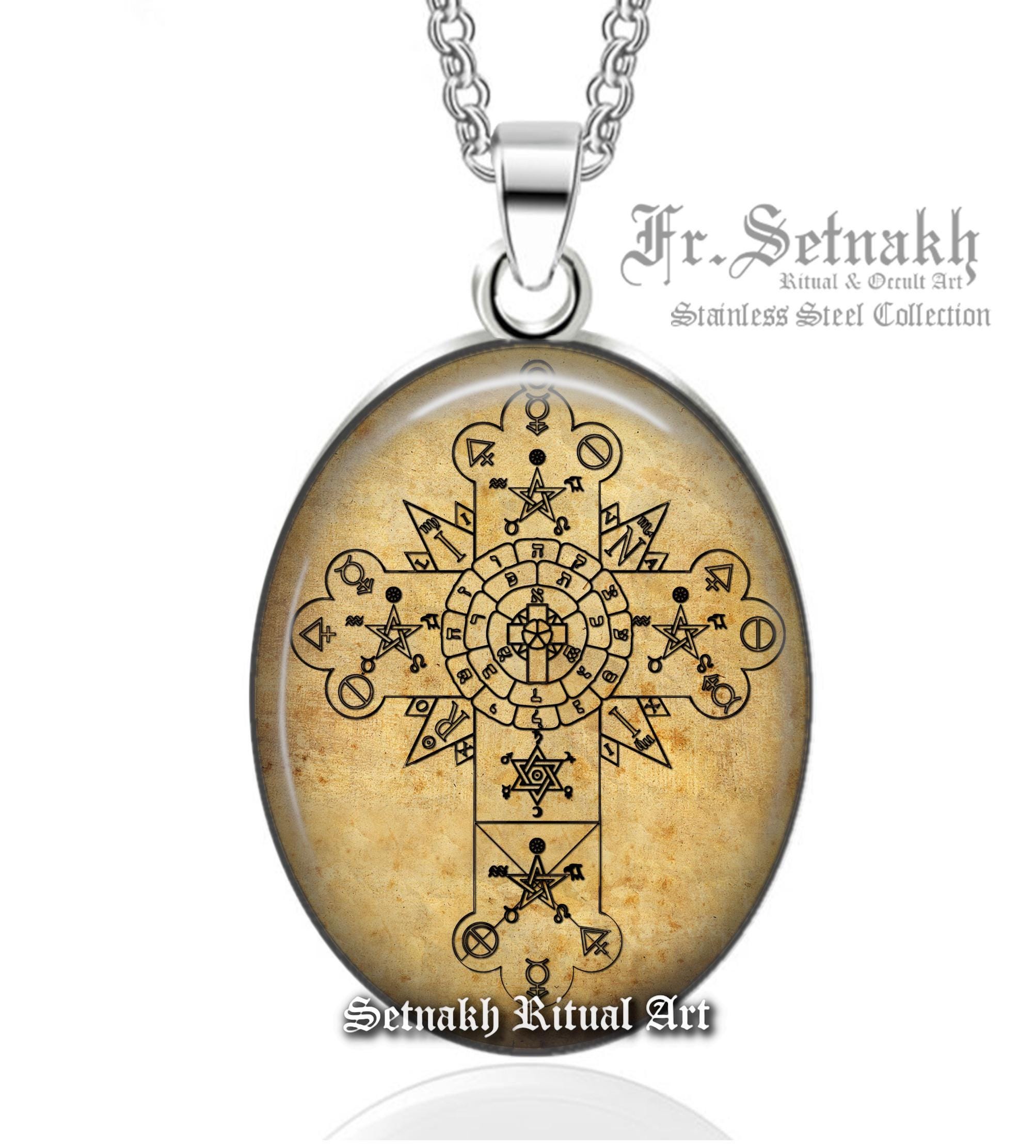 Rosicrucian Rose Cross Pendant – Esoteric Ritual Talisman #147 - Etsy