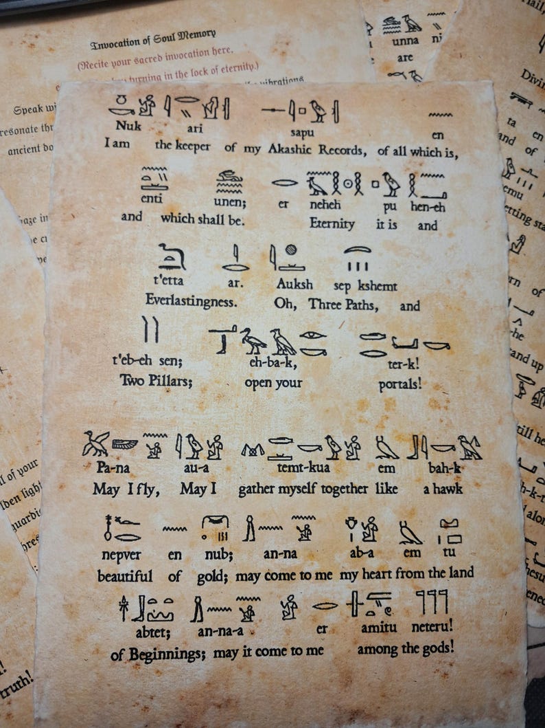 Invocation of Soul Memory - Ancient Egyptian Rite That is Designed to ...