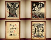Occult Print PROMOTION, Occult art, Occult poster, dark art print, occult homedecor, custom art print, custom hand-made paper or canvas