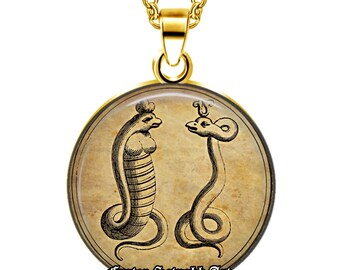 Isis & Osiris Egyptian Talisman Pendant – Ancient Egypt Mythology Medallion, Gift for History Lovers, Mythology Fans #574