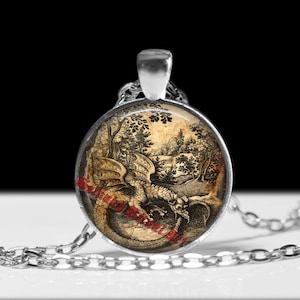 Colgante Ouroboros, Dragón Alquímico, Joyería Oculta #398 imagen 1