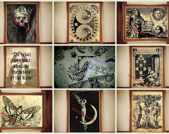 PROMOTION ! buy 2 prints get 1 free | occult print, occult illustration, occult poster, magic decor, magic print