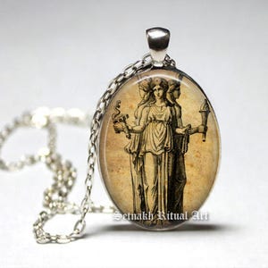 Pendentif Hécate – Déesse de la magie, collier païen et de sorcellerie #WS4 image 2