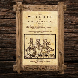 Witches print, witchcraft poster, magic art, occult home decor, esoteric wall art, devil poster #416