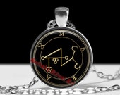 21 MARAX demon seal pendant, Goetia sigil necklace, Lemegeton jewelry, Lesser Key, occult pentacle, summoning demons ritual amulet 104.21