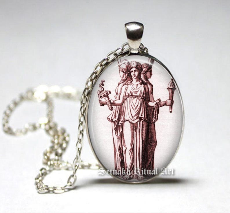 Pendentif Hécate – Déesse de la magie, collier païen et de sorcellerie #WS4 image 3