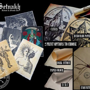 Death print, skeleton poster, memento mori decor, medieval wall art, vanitas, satanic poster, occult, gothic art print #102 image 3