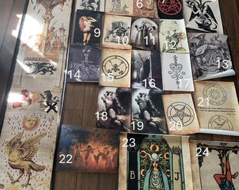 Occult Wall Art Canvas Print – Minor Flaws Outlet Sale – Gothic Witchy Decor
