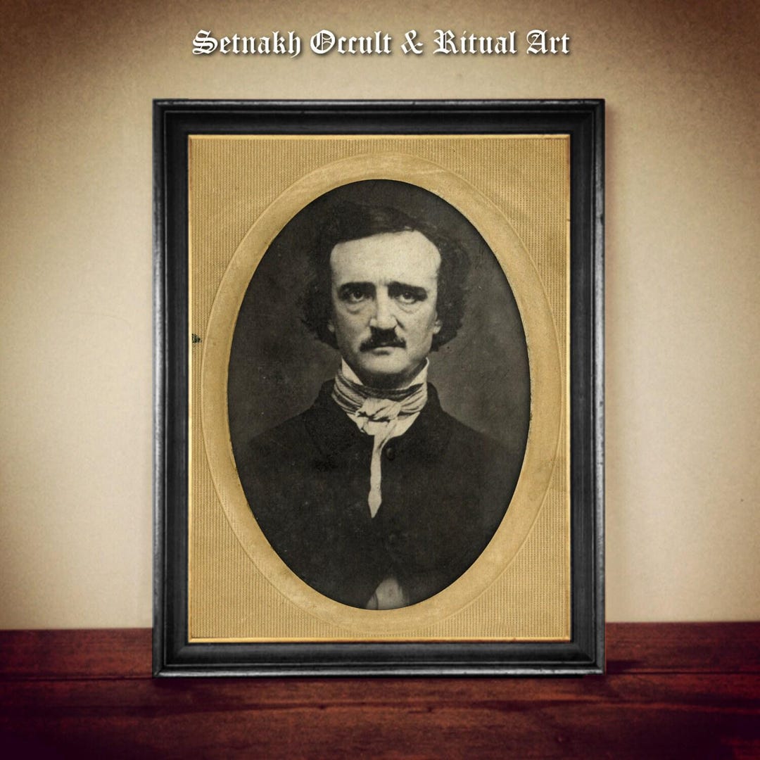 Edgar Allan Poe Portrait Print, Antique Style Photo, Literary Art #PR15 ...