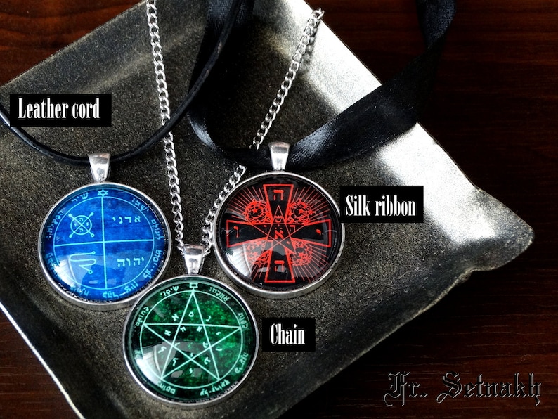Witch on the broomstick necklace Witchcraft pendant #255 Gothic choker Magick jewelry