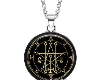 Astaroth Seal Pendant, Goetia Sigil Necklace, Ritual Amulet  #104.29