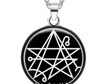 Necronomicon Sigil Pendant, Lovecraft Talisman, Occult Amulet #6