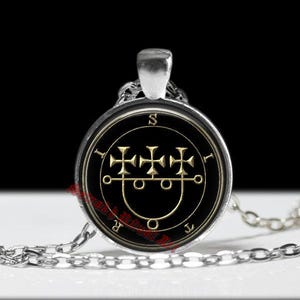 Lemegeton Demon - SITRI Seal seal pendant, Goetia sigil necklace, Lemegeton Jewelry, Lesser Key, Occult pentacle, Summoning demons #104.12