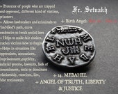 PROTECTION, LIBERTY & JUSTICE talisman, Mebahel Angel seal coin, Delivers oppressed, protects prisoners, Angel Magick #365.14