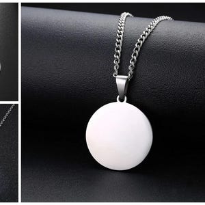 a collage of photos of a white pendant