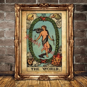 The World Tarot print, Judgement, Completion, integration, accomplishment, travel, occult print, esoteric poster, mystic home decor #396.21